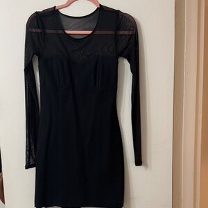 Abercrombie & Fitch Elegant Black Long Sleeve Dress